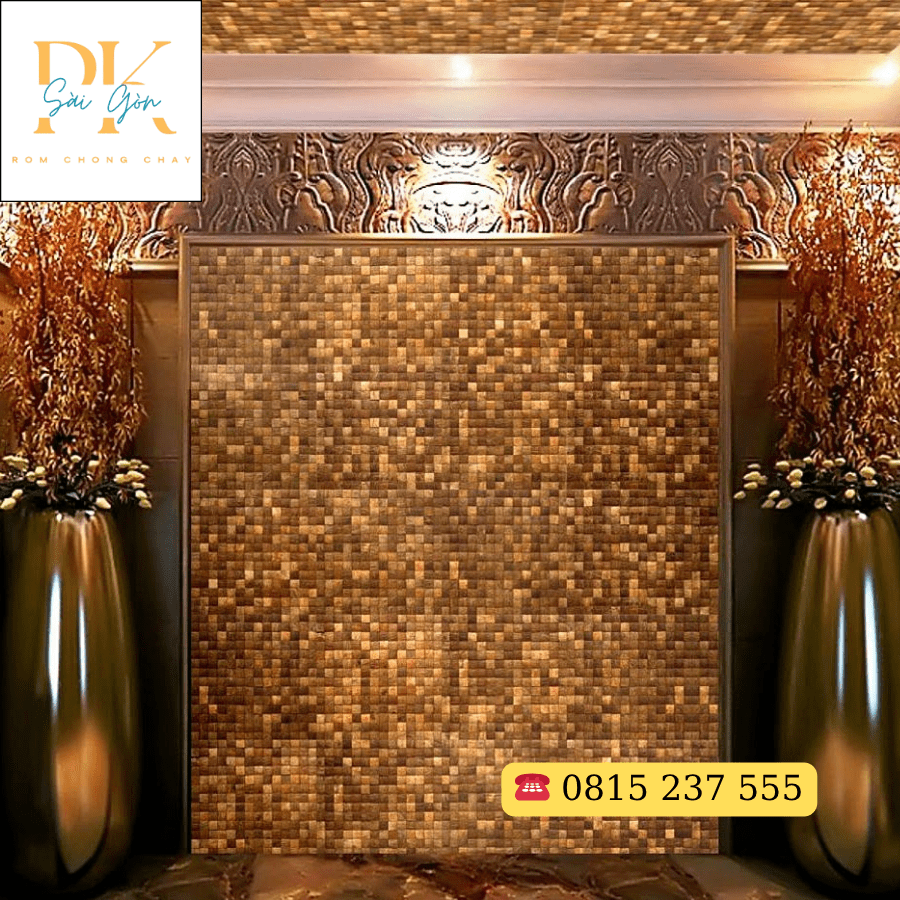 Gạch Gáo Dừa Thủ Công – Tôn Vinh Vẻ Đẹp Từ Chất Liệu Quê Hương 6 Background gạch gáo dừa tại một khách sạn 5*