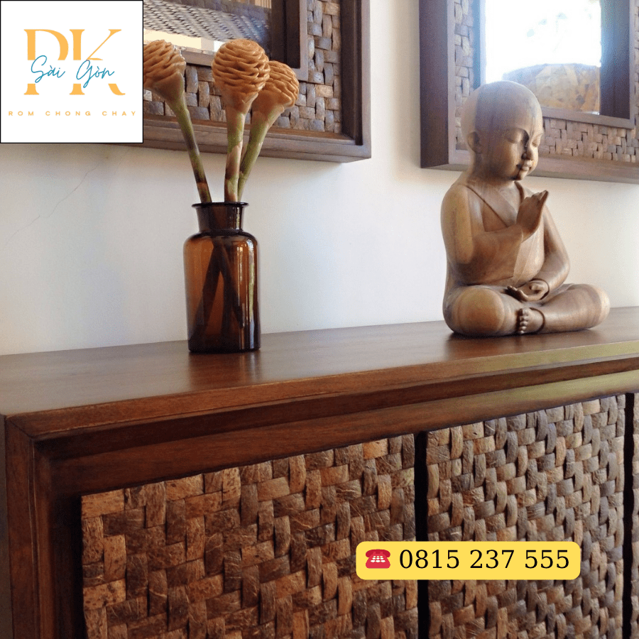 Gạch Gáo Dừa Thủ Công – Tôn Vinh Vẻ Đẹp Từ Chất Liệu Quê Hương 4 Gạch gáo dừa decor nội thất sang trọng, tinh tế