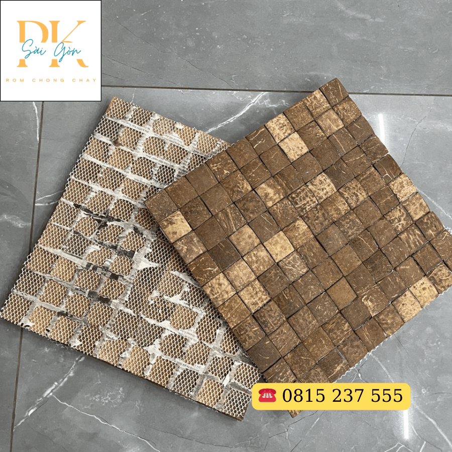 Gạch Gáo Dừa Thủ Công – Tôn Vinh Vẻ Đẹp Từ Chất Liệu Quê Hương 2 Thiết kế mặt trước và mặt sau của tấm gạch gáo dừa