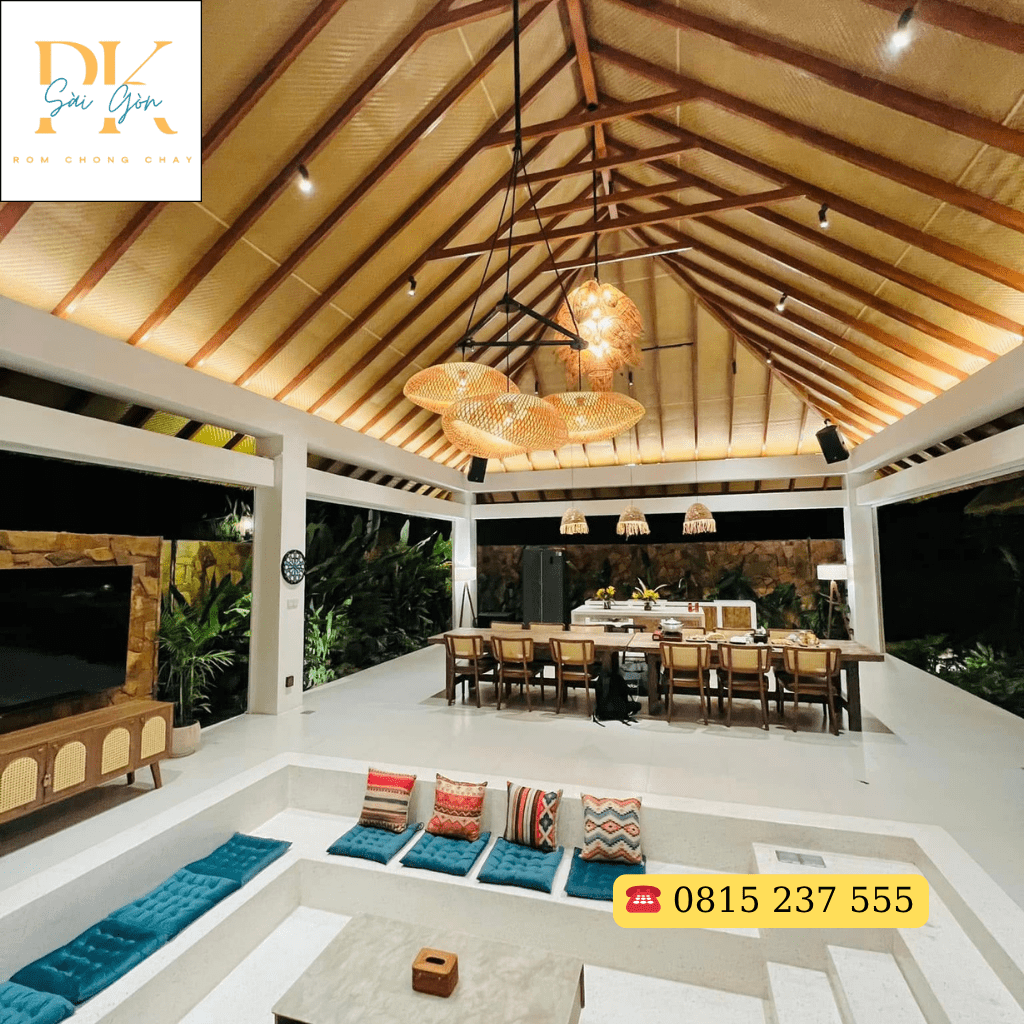 Mua Cót Ép Nhân Tạo Ở Đà Nẵng – Giá Tốt, Giao Hàng Nhanh Toàn Khu Vực Miền Trung 6 Trần cót ép nhân tạo tại Lam Dong Tropical Villas - Lâm Đồng