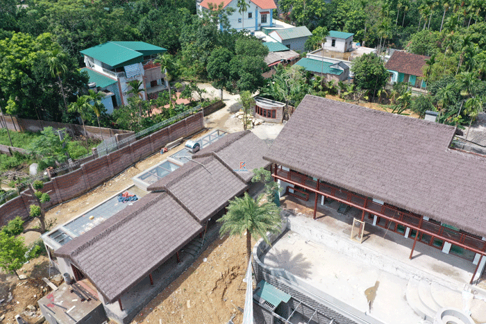 Dự án Nhà Mái Lá cho dự án Làng Trong Thung tại Ba Vì