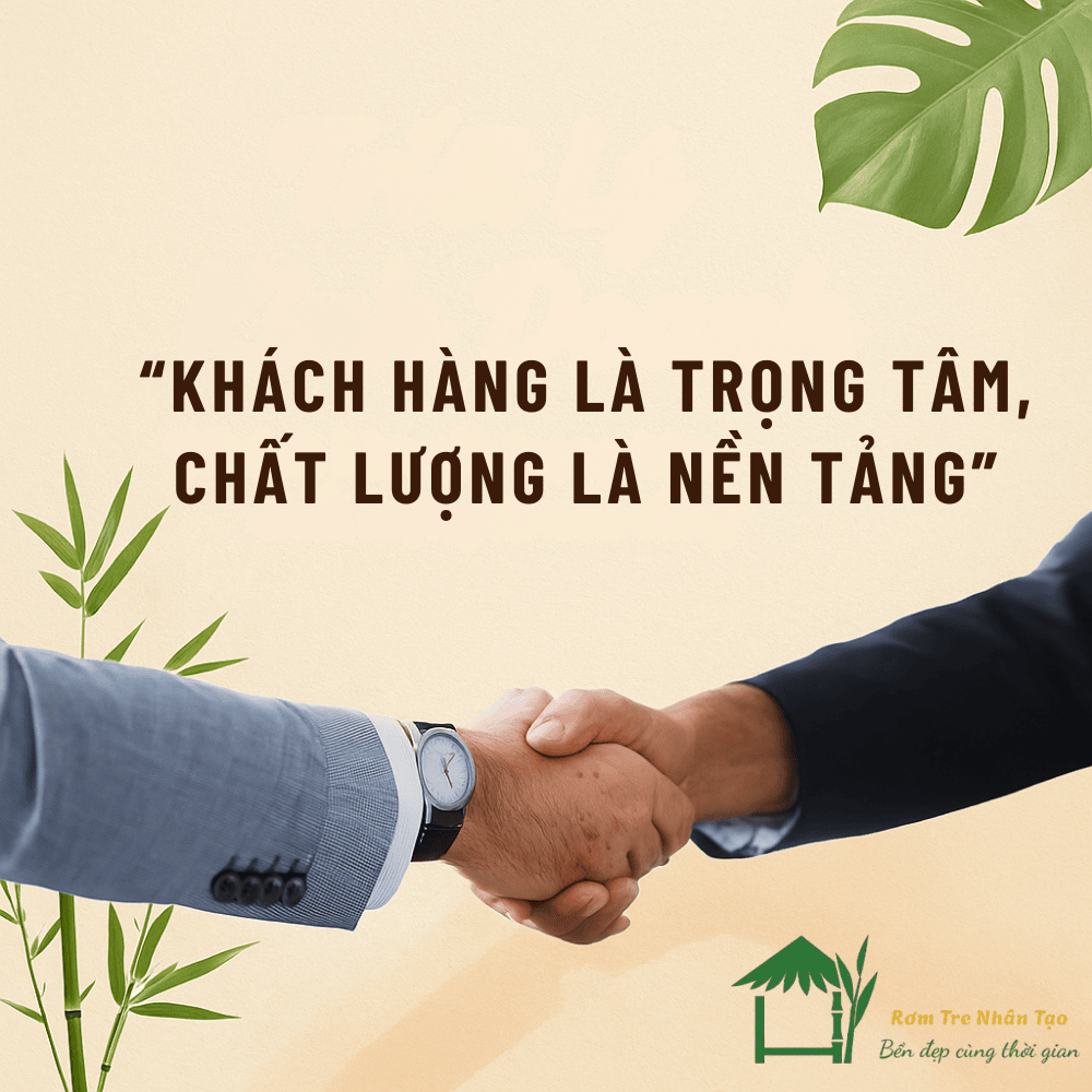 Khách hàng là trọng tâm – chất lượng là nền tảng cùng rơm nhân tạo