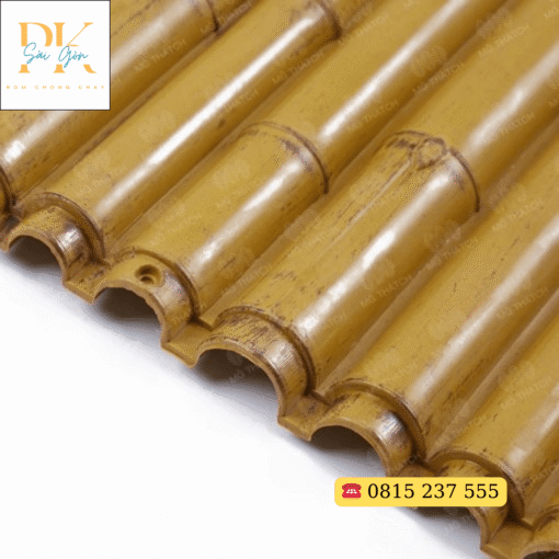 Cận cảnh khớp nối tấm tre nhân tạo