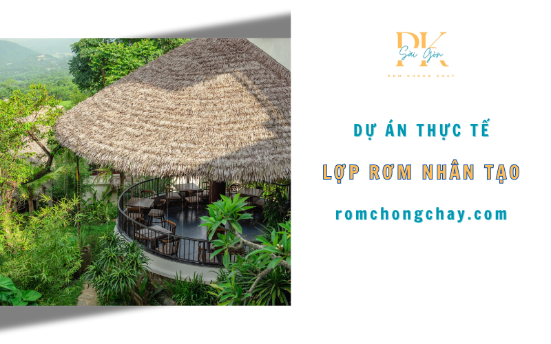 Dự án thực tế lợp rơm nhân tạo