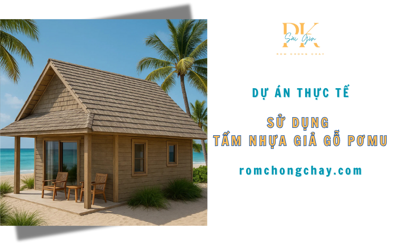 Dự án thực tế sử dụng tấm nhựa giả gỗ pơmu