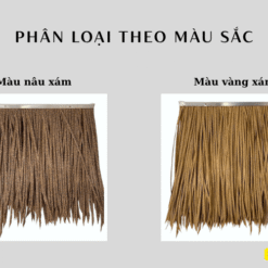 Phân loại rơm nhân tạo theo màu sắc