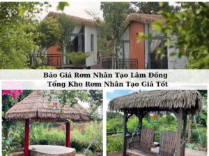 Rơm nhân tạo lợp công trình tại Lâm Đồng