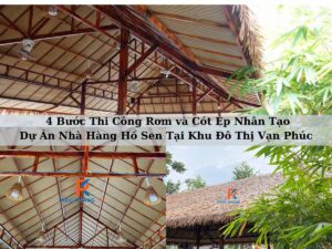 thi cong rom nhan tao va cot ep nhan tao