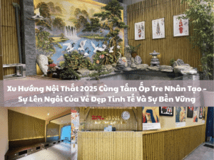 Tấm ốp tre nhân tạo trang trí nội thất