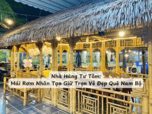 Nhà Hàng Tư Tôm: Mái Rơm Nhân Tạo Giữ Trọn Vẻ Đẹp Quê Nam Bộ