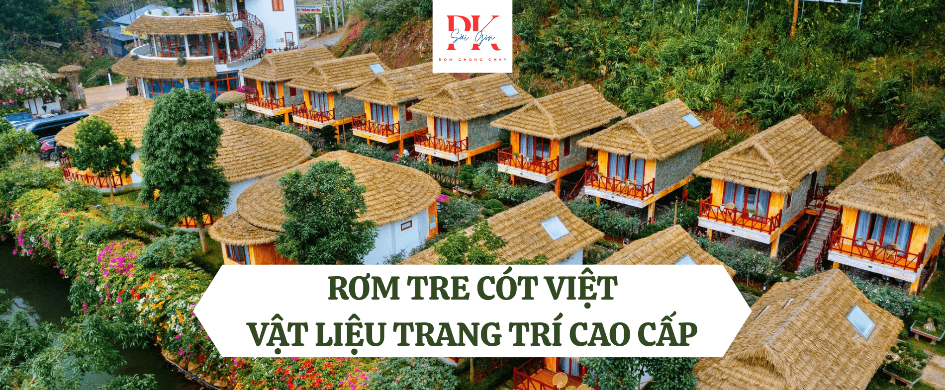 Rơm tre cót Việt - vật liệu trnag trí cao cấp
