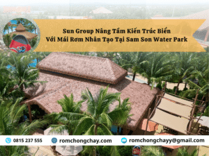 Sun Group Nâng Tầm Kiến Trúc Biển Với Mái Rơm Nhân Tạo Tại Sam Son Water Park